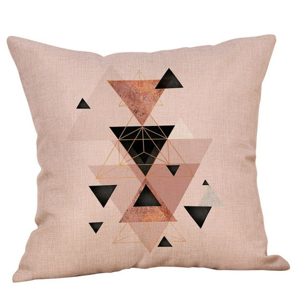 Home Linen Sofa Cotton Pillow Throw Decorative Case Cushion Square Cover Waist